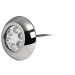 Faro subacqueo 6 LED RGBW con viti