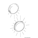 Luce ambientazione Tilly LED 180° bianca - immagine 3
