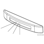 Luce cortesia 3 LED bianca frontale - immagine 2
