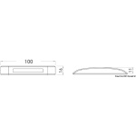 Luce cortesia 3 LED bianca frontale - immagine 3