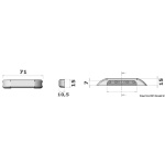 Courtesy light blu 4 + 4 LED - immagine 3
