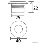 Luce cortesia LED bianca - immagine 2