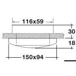 Plafoniera Phad LED lucida - immagine 2