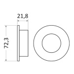 Plafoniera LED ad inc. rid. ARUBA rotonda touch - immagine 2