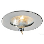 Plafoniera Atria inox 10 W con interruttore