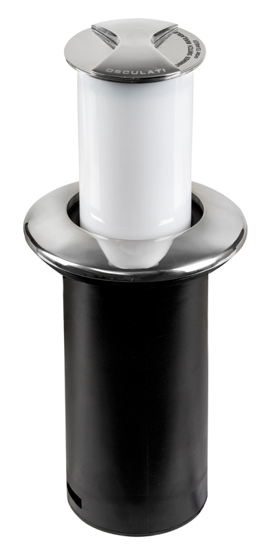 13.448.16.jpg Luce da tavolo Aurora Compact ghiera tonda SS - immagine 1