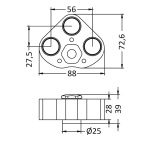 Luce subacquea LED per plancetta LED RGBW - immagine 2