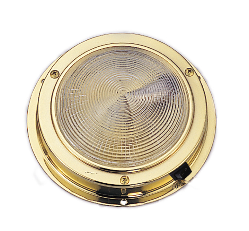 13.662.01-c.jpg Plafoniera ottone lucido luce Led diam. 138 mm - immagine 1