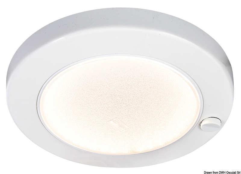 13.833.11.jpg Plafoniera ABS Saturn LED bianca a filo - immagine 1