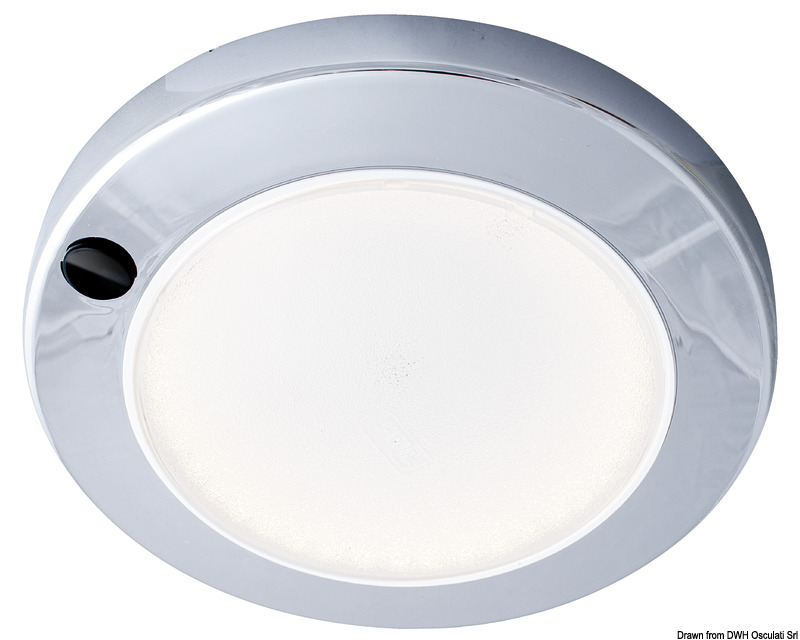 13.833.12.jpg Plafoniera ABS Saturn LED cromata a filo - immagine 1