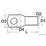 Capicorda di potenza per cavo 10 mm² - immagine 2