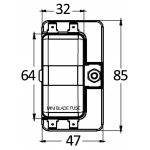 Scatola portafusibili lamellari MINI 4 uscite - immagine 2