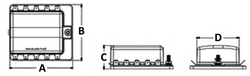 14.102.70-71-72_dis.jpg Scatola portafusibili con spie 4 sedi - immagine 1