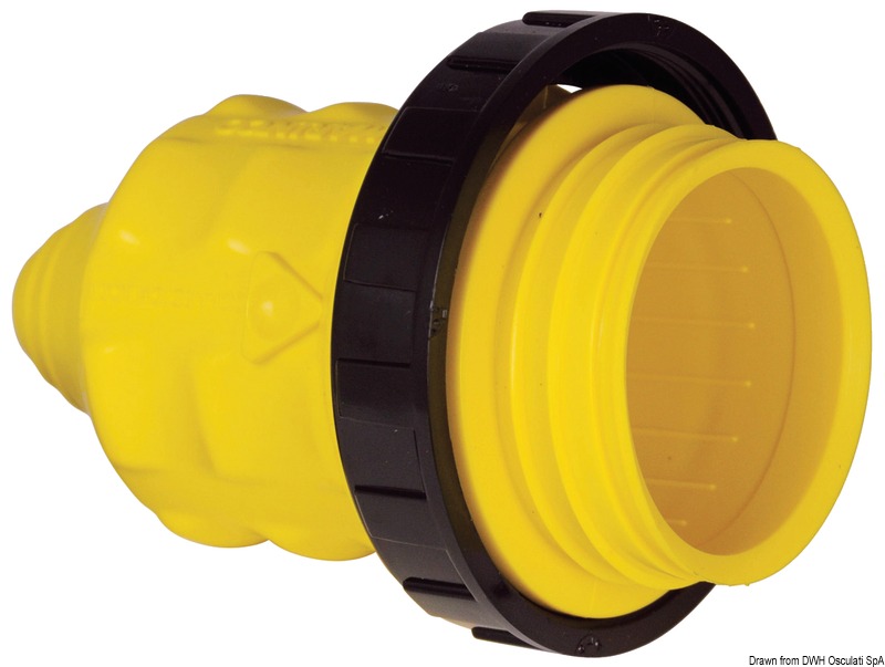14.103.00.jpg Cappuccio giallo x spina 30 A - immagine 1