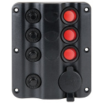 Pannello elettrico Wave 3+1 presa accendino
