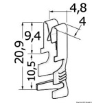 Contatti ottone 1/2,5 mm