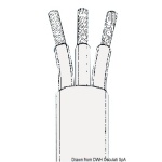 Cavo tripolare grigio 1,5 mm²