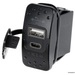 Presa femmina USB-A più USB-C