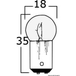Lampadina bipolare 24 V 5 W