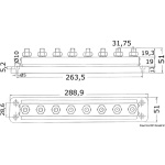 Terminali Bus Bar 8 x 10 mm - immagine 2