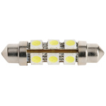 2 Lampadine LED a siluro 44 mm 3000 K