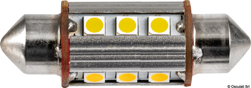 14.301.23.jpg 2 Lampadine LED a siluro 39 mm 3000 K 2W - immagine 1