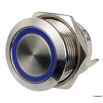 Interruttore FLAT inox ON-OFF 12/24 V blu