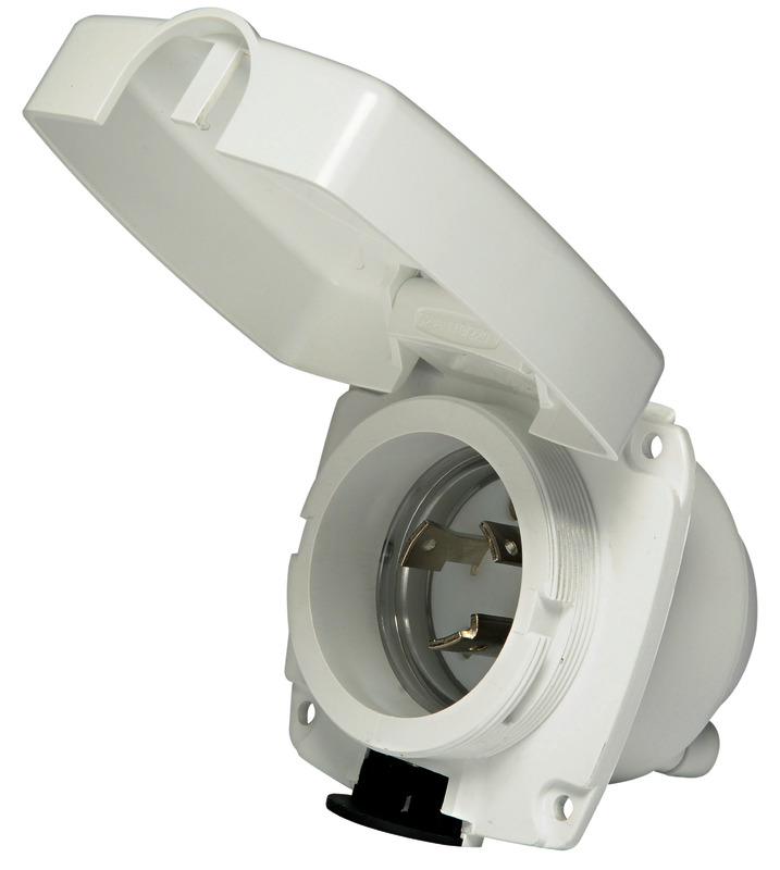 14.331.10_new2011.jpg Presa 30 A New Edge bianco - immagine 1