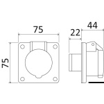 Presa/spina 12/24 V con morsetti a vite - immagine 2