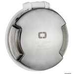 Presa elettrica Cruiser 32 A bianca e cover inox
