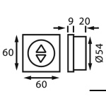 Reostato 12/24 V per LED 24 W nero - immagine 2