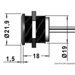 Interruttore dimmerabile per luci a LED ø 19 mm - immagine 2