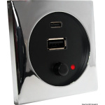 Presa USB cromata 5 V