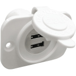 Presa incasso doppia USB bianca