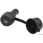 Adattatore presa corrente USB A+C con cappuccio
