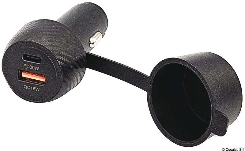 14.517.16.jpg Adattatore presa corrente USB A+C con cappuccio - immagine 1