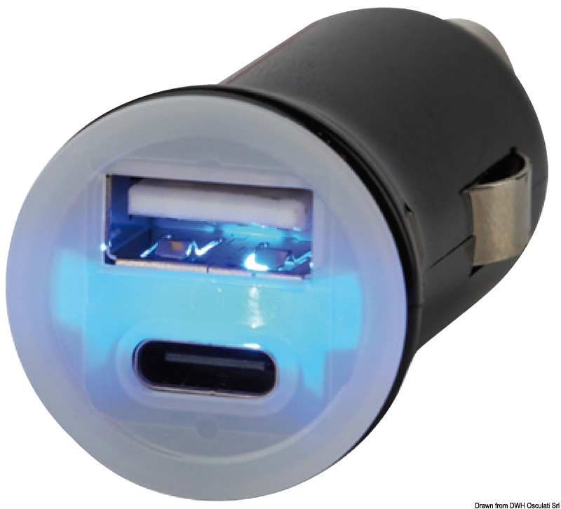 14.517.19.jpg Adattatore presa corrente USB-A + USB-C - immagine 1