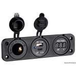 Voltmetro digitale e presa corrente USB doppia A+C
