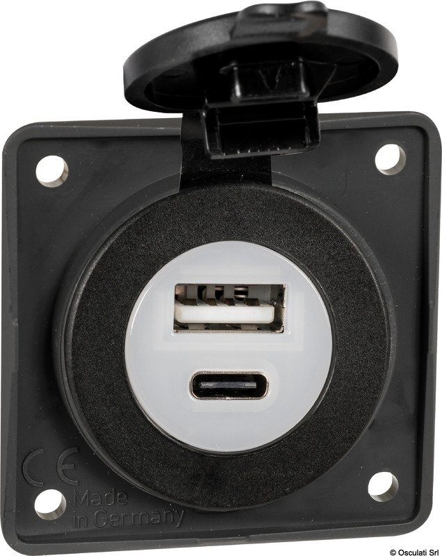 14.526.01_DEF_New2026.jpg Presa incasso doppia USB Type-A + Type-C - immagine 1