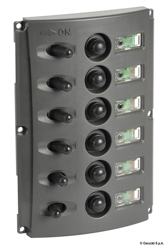 14.850.06_New2016.jpg Pannello elettrico fusibili automatici doppio LED - immagine 1