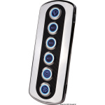 Pannello interruttori in fibra di carb. LED blu