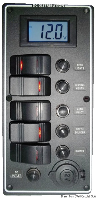 14.863.05.jpg Pannello elettrico PCAL voltmetro digitale 9/32 V - immagine 1