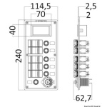Pannello elettrico PCAL voltmetro digitale 9/32 V - immagine 2