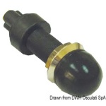 Pulsante stagno nero in ottone