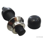 Pulsante stagno nero in ottone - immagine 2