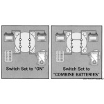 Interruttore/deviatore per batterie 300A OFF-ON-BOTH - immagine 2