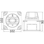 Interruttore/deviatore per batterie 550A OFF-1-BOTH-2 - immagine 3