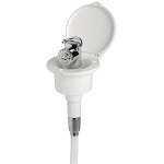 Doccia Elegant bianca tubo PVC 2,5 m in piano