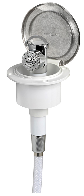 15.250.70_New2018.jpg Doccia Classic Inox bianca tubo PVC 2,5 m - immagine 1