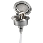 Box Elissa inox con doccia Tiger tubo PVC 4 m
